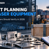 Import planning for laser equipment: industrial parts, shipping crate and export documents