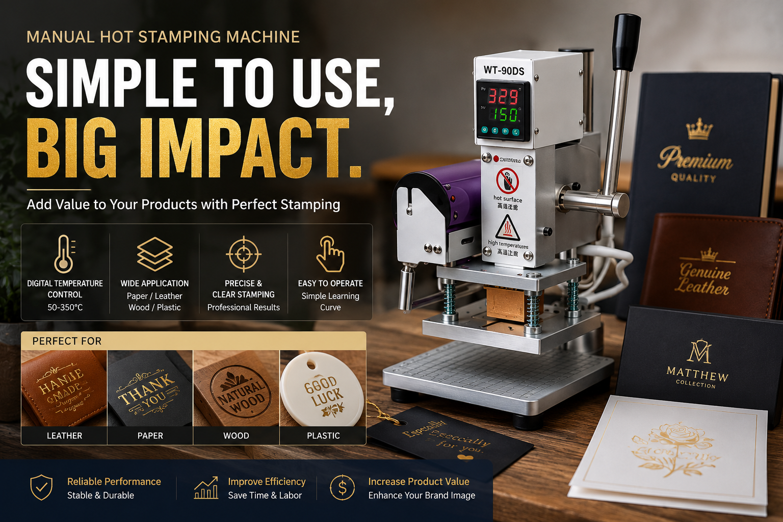 Why Many Small Businesses Still Prefer Manual Hot Stamping Machines