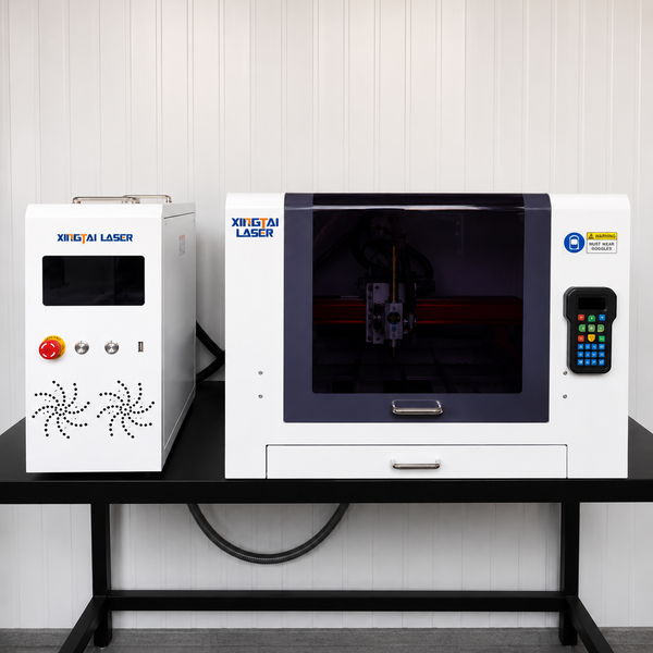 XT-4040 2-in-1 Fiber Laser Cutting &amp; Marking Machine | Desktop Metal Laser Cutter