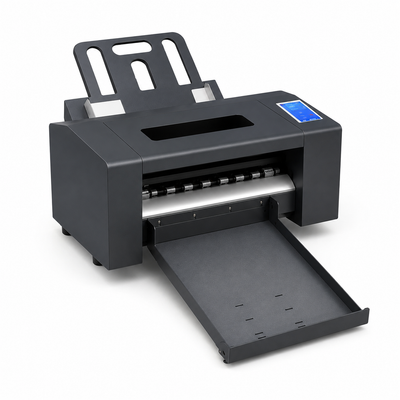 XT370 Automatic Paper Feeding Label Sticker Cutting Machine with CCD Camera Positioning Dual Head Creasing and Cutting Machine