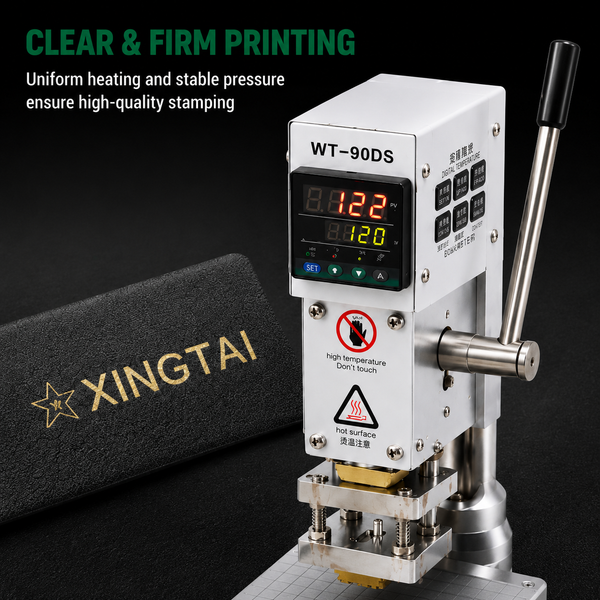 WT-90DS Digital Hot Stamping Machine – Compact & Durable Heat Press for Leather, PU, Paper, Plastic
